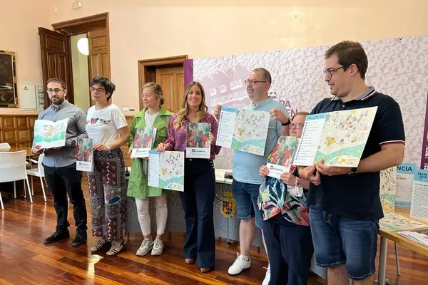 Un mapa turístico en braille para conocer Palencia