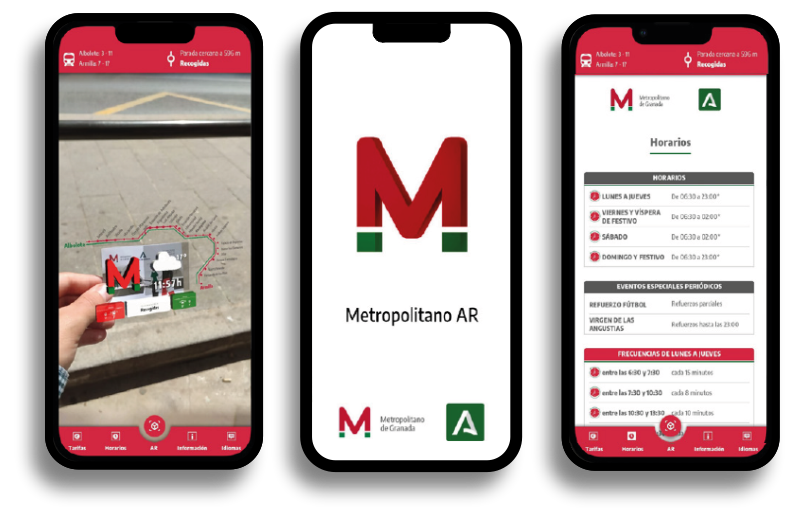 Metro Granada lanza una app de realidad aumentada
