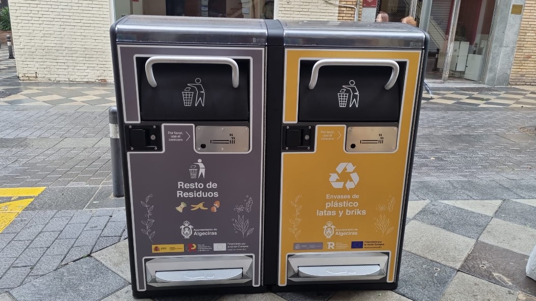 El Ayuntamiento de Algeciras papeleras inteligentes