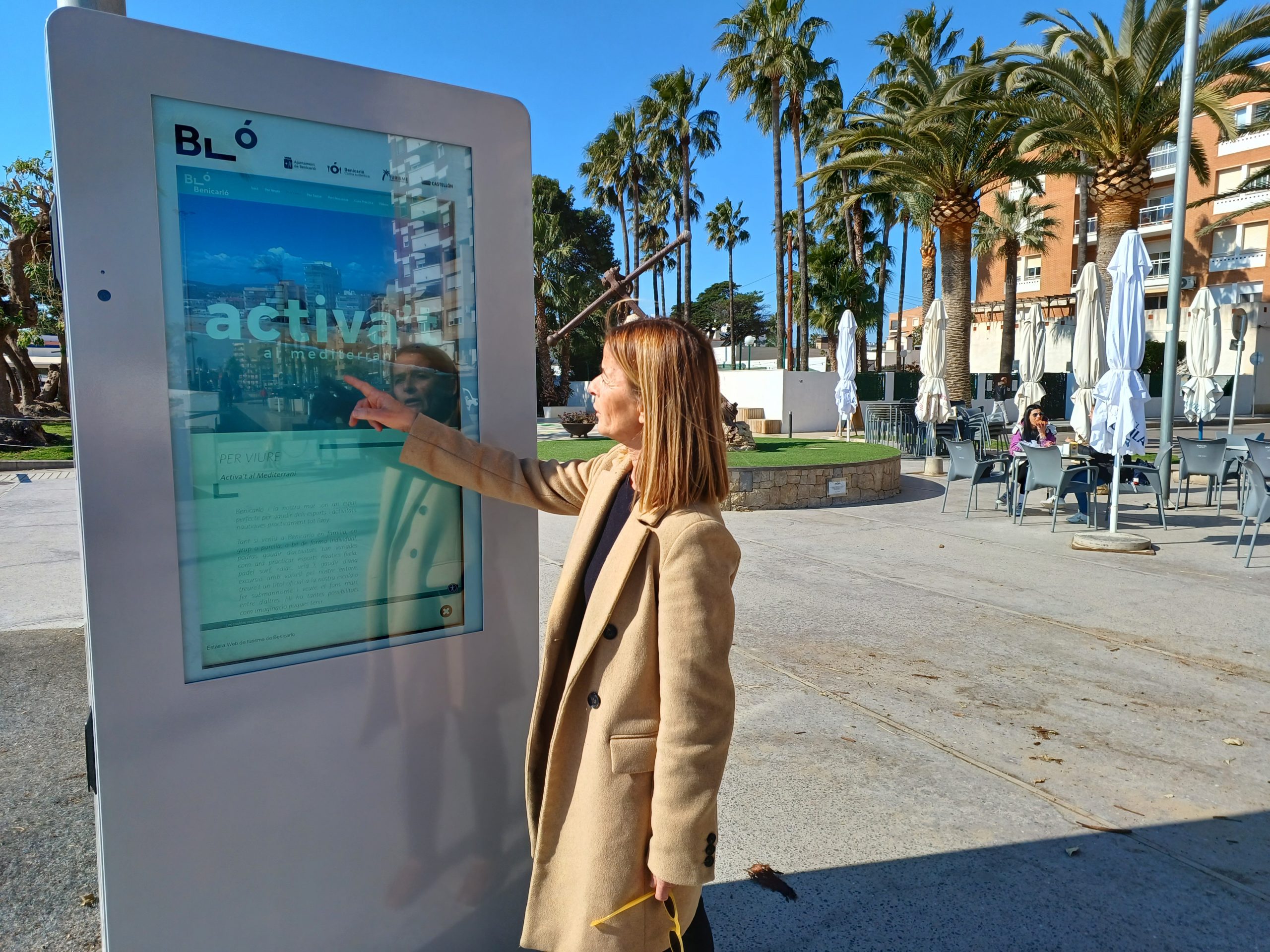 Benicarló instala una pantalla táctil para facilitar la información turística de la ciudad