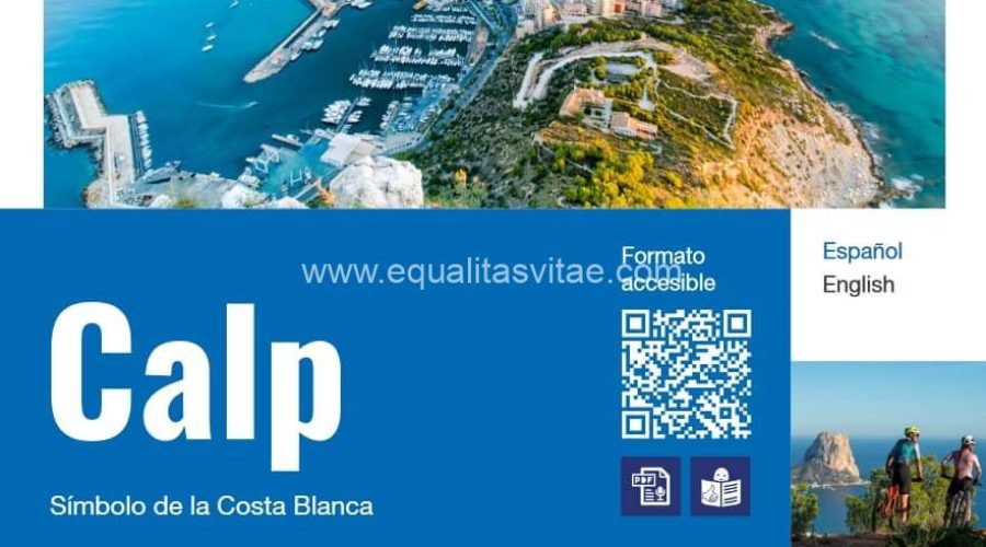 Calp estrena folleto y mapa turístico accesible