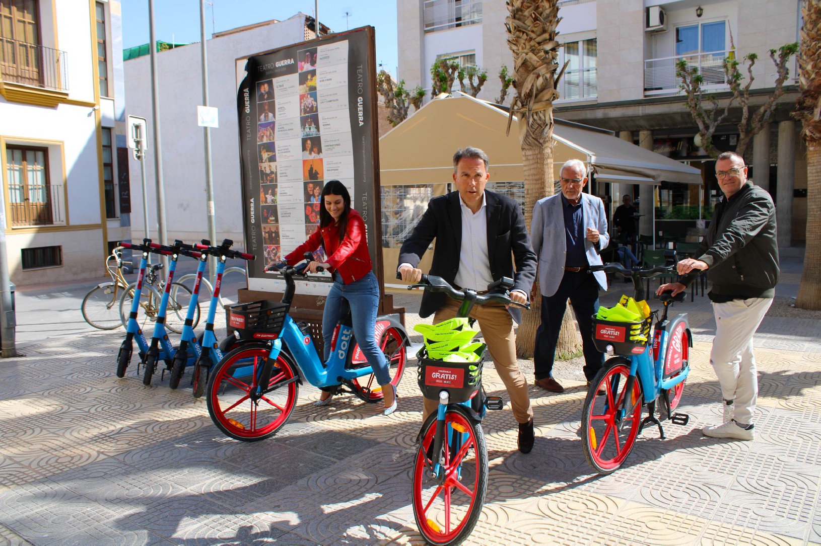 Arranca en Lorca el despliegue de 250 patinetes y 50 bicicletas como alternativa al transporte convencional