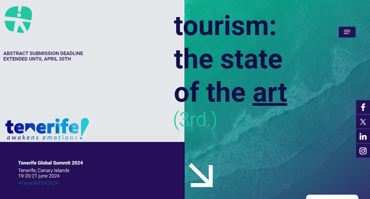 Turismo de Tenerife organiza la Conferencia Internacional Tenerife Global Summit, Tourism: State of the Art 3rd – 19-21 junio 2024