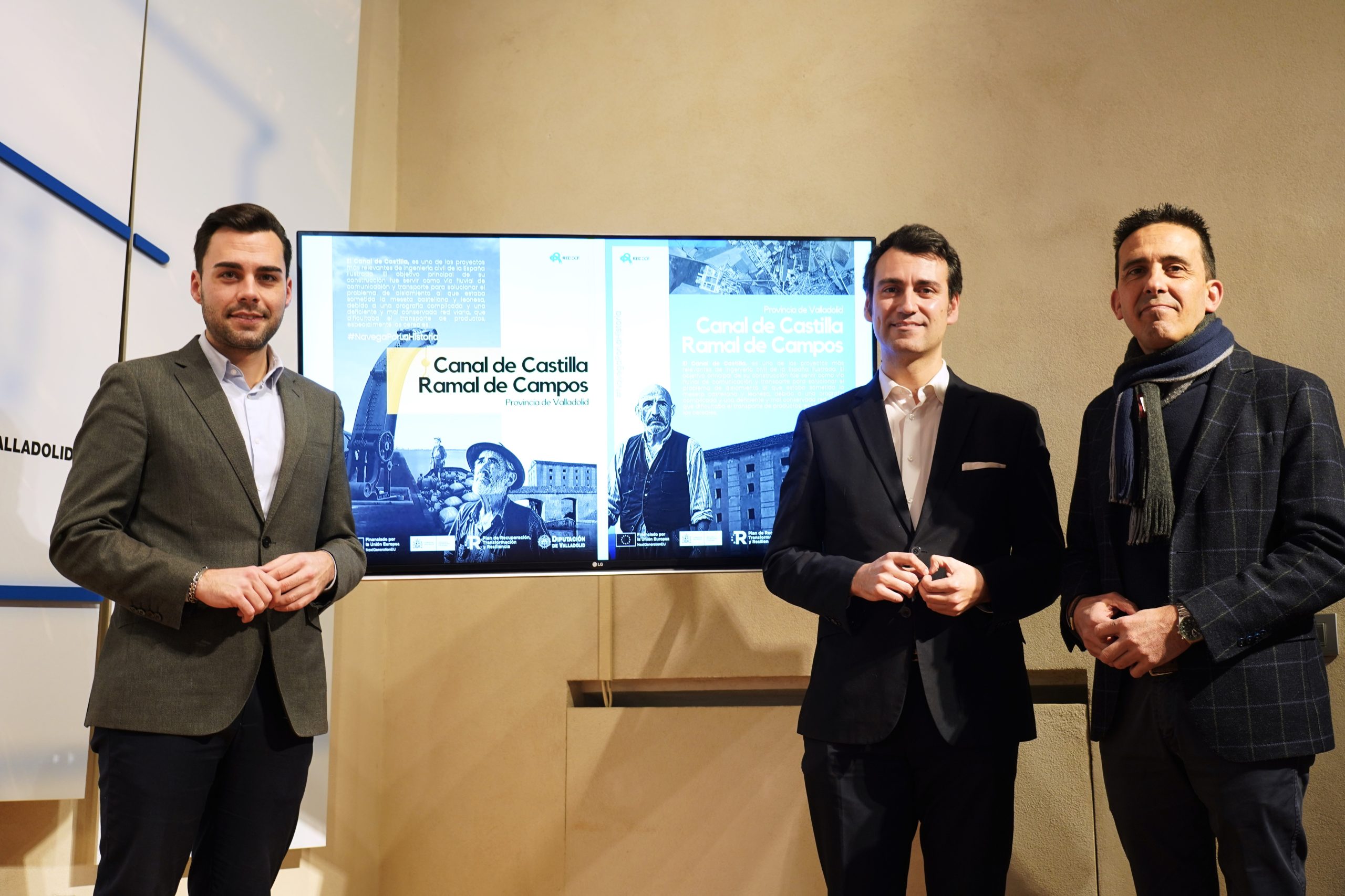 La Diputación de Valladolid presenta diferentes acciones en el Canal de Castilla