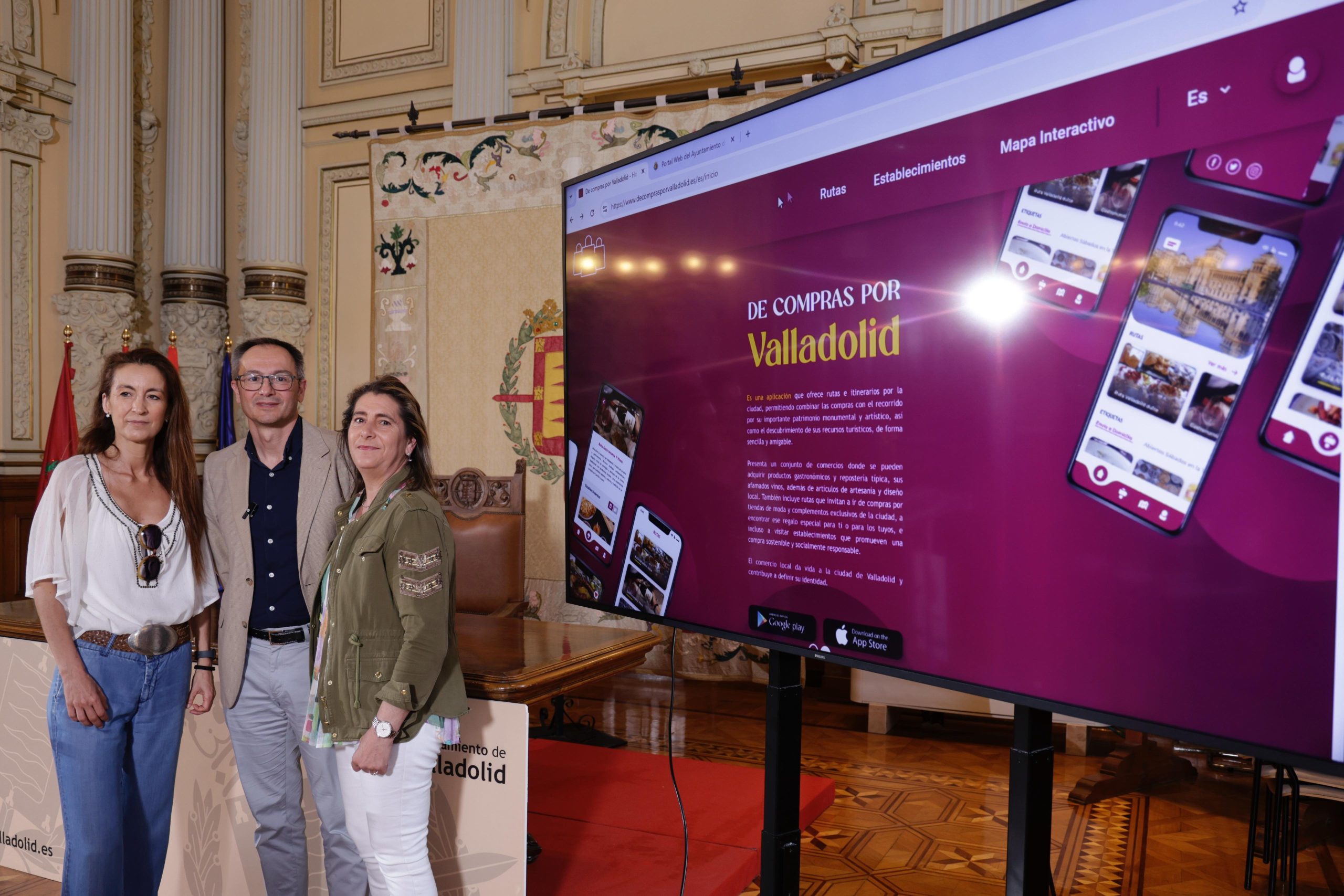 El Ayuntamiento de Valladolid lanza una app para promocionar el comercio de proximidad entre los turistas que visiten la ciudad