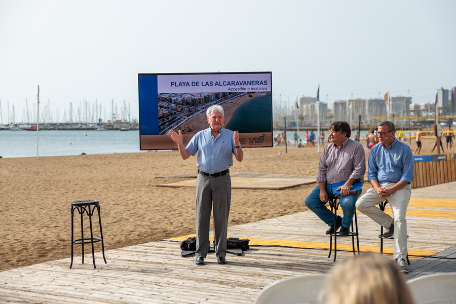 El Ayuntamiento de Las Palmas de Gran Canaria inicia el proyecto de ordenación de la playa de Las Alcaravaneras como espacio accesible, cohesionador e inclusivo
