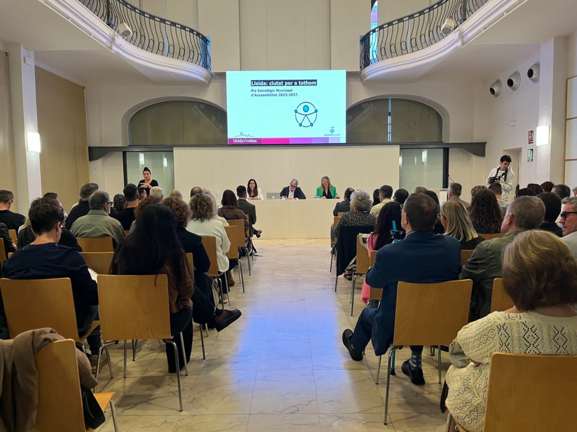 Larrosa: «Queremos que la ciudad de Lleida sea accesible en todas partes y para todos»