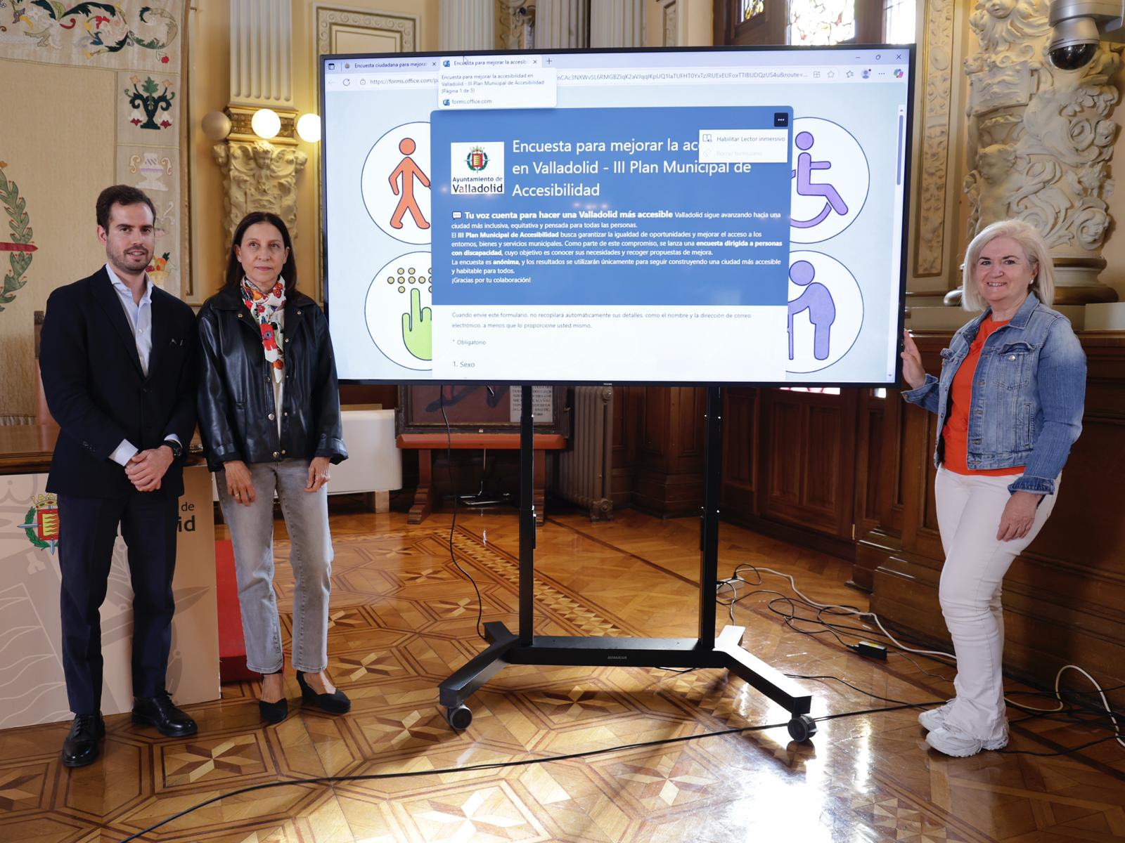 El Ayuntamiento de Valladolid presenta una encuesta ciudadana sobre accesibilidad como nuevo paso hacia una ciudad más inclusiva