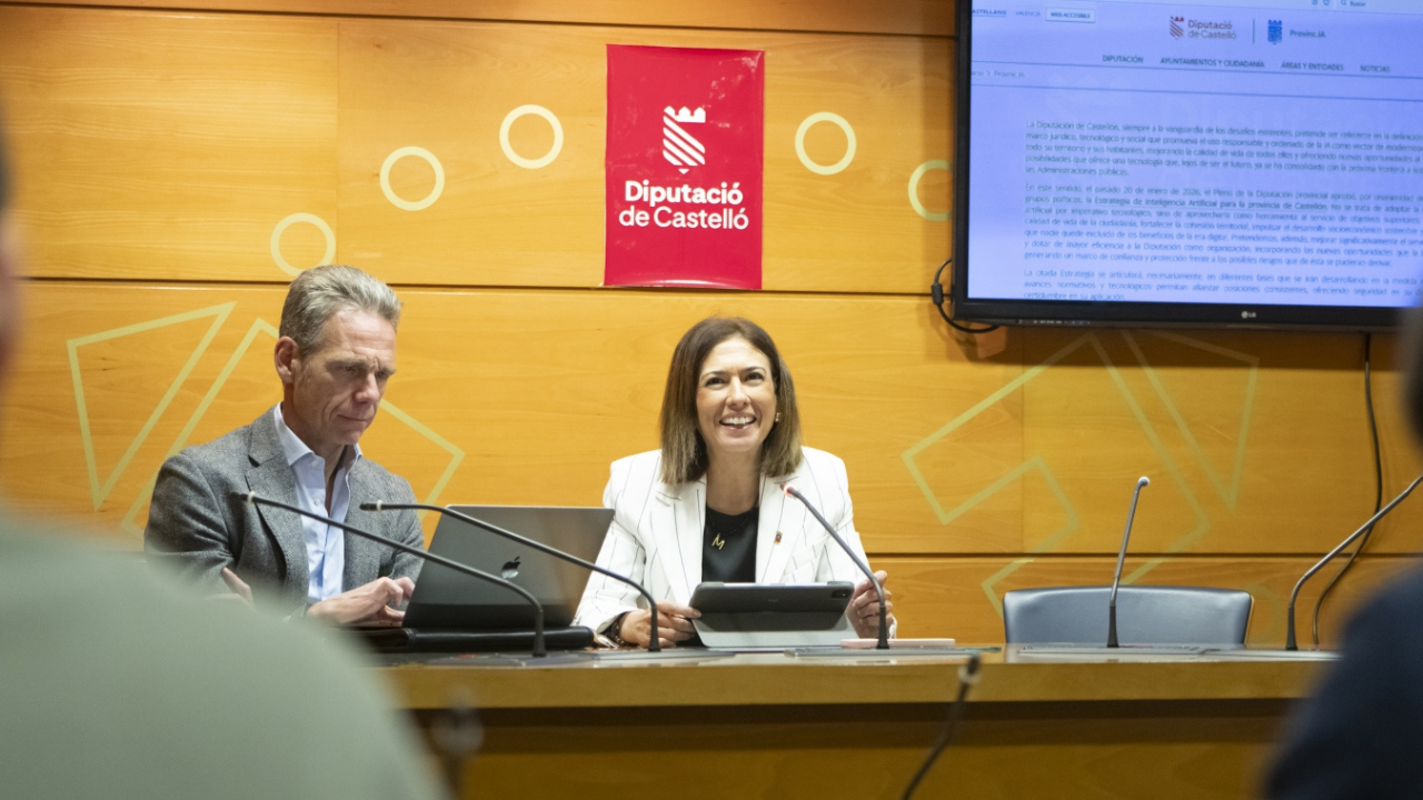 La Diputación sitúa a la provincia de Castellón en la vanguardia de la transformación digital pública con la Estrategia Provincial de Inteligencia Artificial
