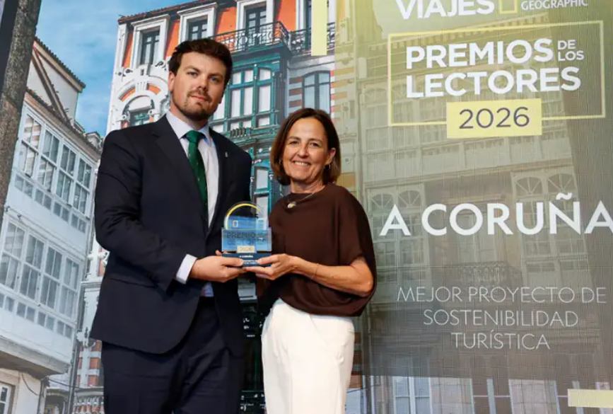 A Coruña se alza con el galardón a ‘Mejor proyecto de sostenibilidad turística’ en los premios de Viajes National Geographic