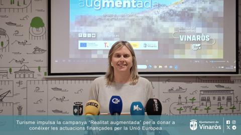 Vinaròs impulsa la campaña “Realidad aumentada” para dar a conocer las actuaciones financiadas por la Unión Europea