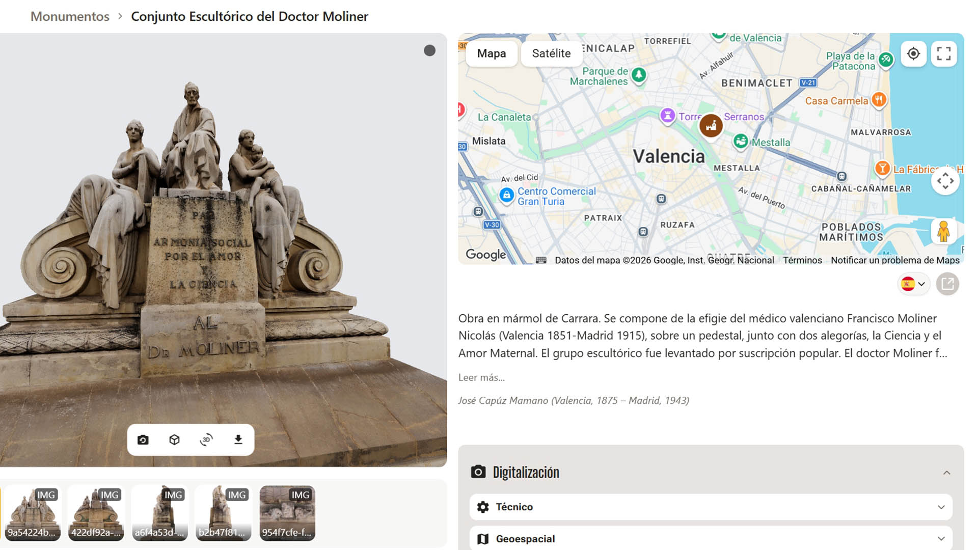 Un ‘gemelo digital’ permite redescubrir los monumentos de València en el móvil gracias a la realidad aumentada