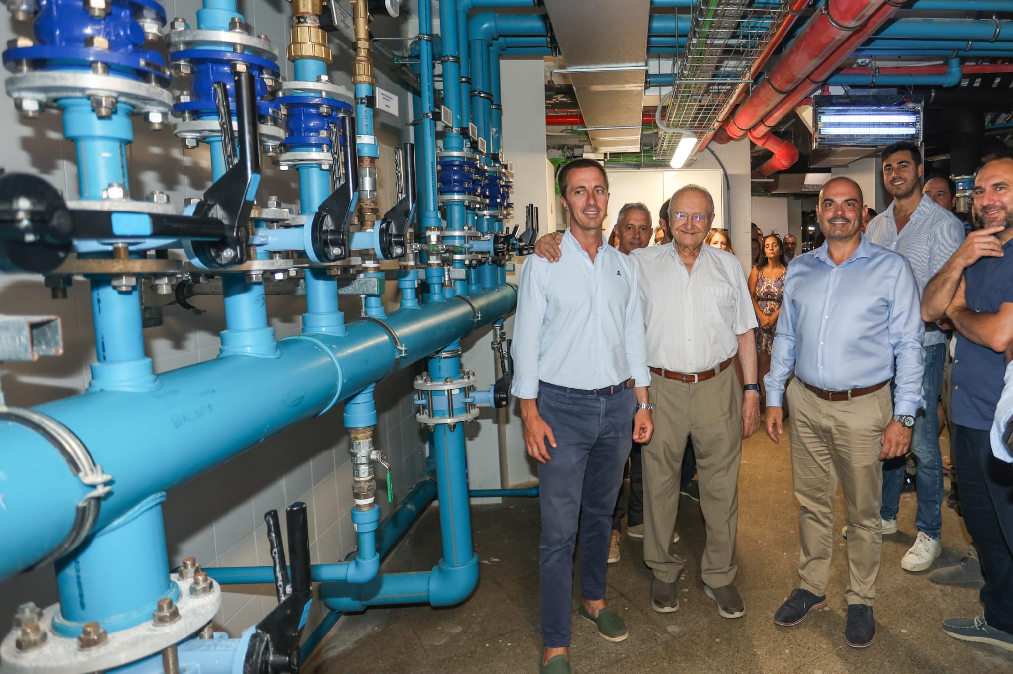 Contadores de agua en un hotel. Instalación del proyecto