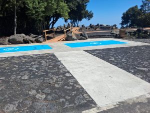 Obras de accesibilidad en un mirador de La Palma